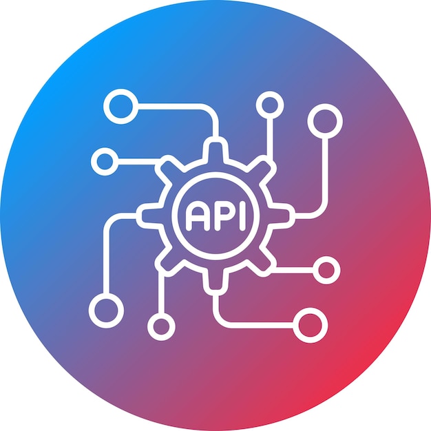 Hình ảnh vector biểu tượng API có thể được sử dụng cho Lập trình máy tính