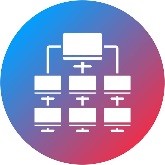 Hình ảnh vector biểu tượng Trung tâm Mạng có thể được sử dụng cho Web Hosting