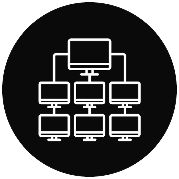 Hình ảnh vector biểu tượng Trung tâm Mạng có thể được sử dụng cho Web Hosting