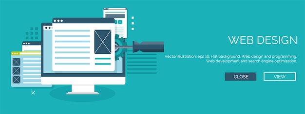 Hình ảnh vector nền phẳng mã hóa lập trình SEO tối ưu hóa công cụ tìm kiếm ứng dụng