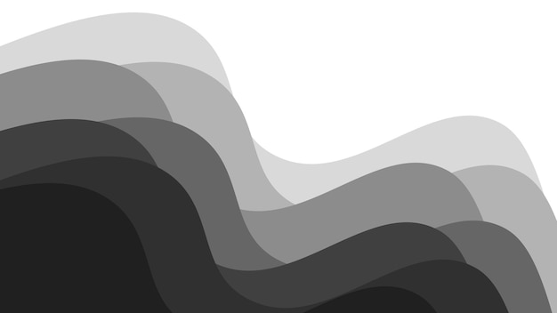 Hình ảnh vector thiết kế hình nền gradient trừu tượng màu đen với đường cong cho phông nền hoặc bản xem trước