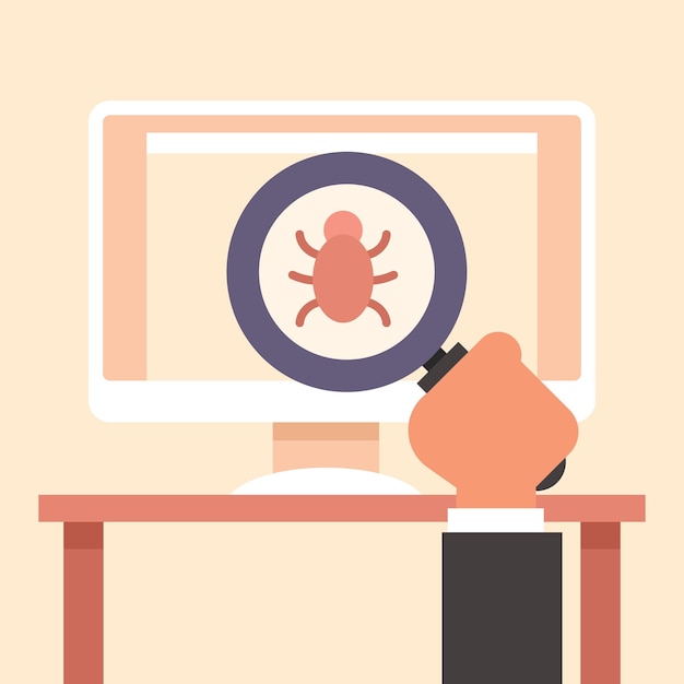 Hình Ảnh Vector Virus Máy Tính Được Cách Ly Trên Nền Trong Suốt