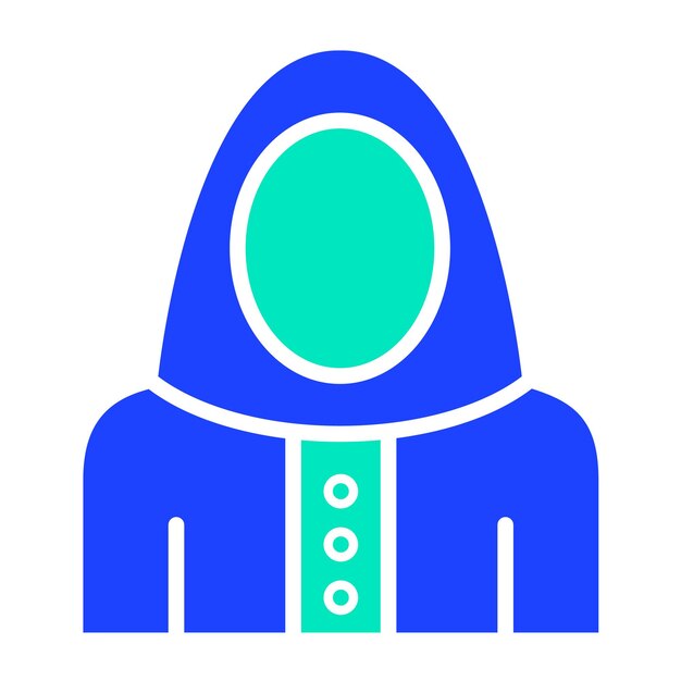 Hình minh họa thiết kế biểu tượng vector Niqab