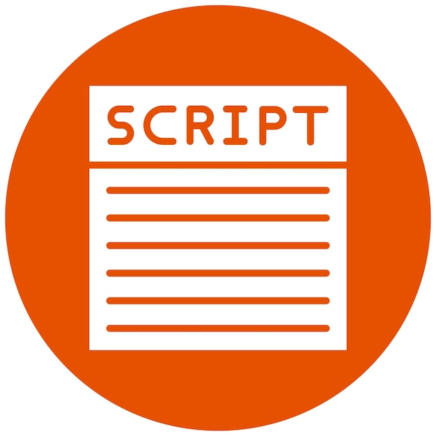 Hình minh họa thiết kế biểu tượng Vector Script