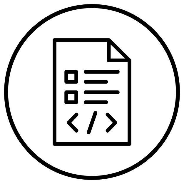 Hình minh họa thiết kế biểu tượng Vector Script
