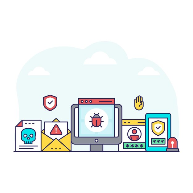 Hình minh họa thiết kế có thể chỉnh sửa của web bug