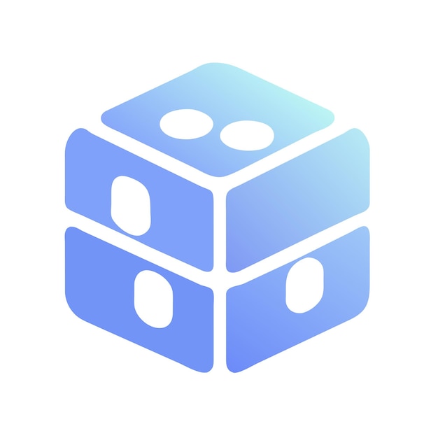 Hình minh họa vector khối rubik định dạng tệp nguồn EPS khả năng mở rộng lossless thiết kế biểu tượng