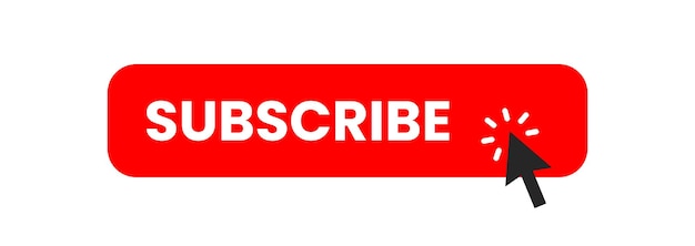 Hình minh họa vector nút Đăng ký Youtube màu đỏ