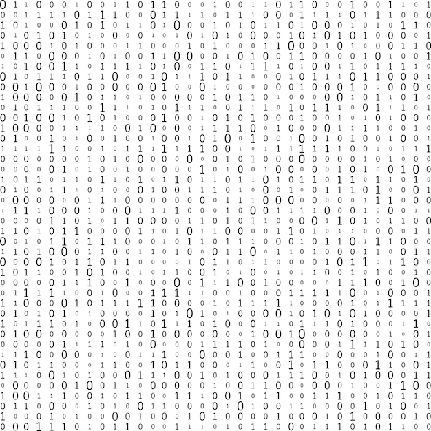 Hình minh họa vector về nền Matrix trừu tượng với mã máy tính nhị phân, khái niệm Mã hóa Hacker