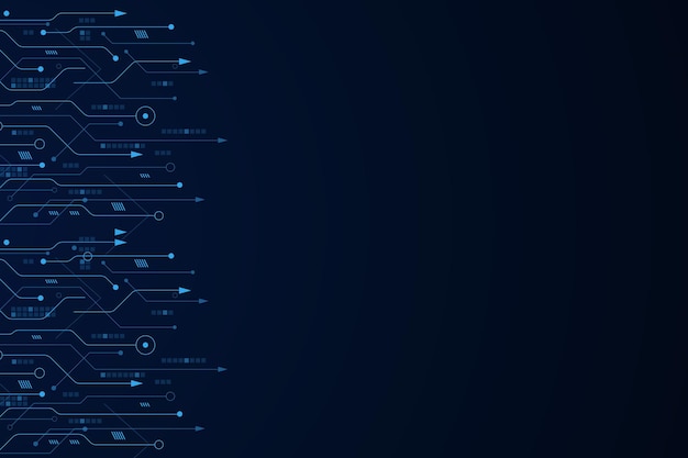 Hình nền công nghệ tương lai Vector Bo mạch chủ điện tử Truyền thông và kỹ thuật