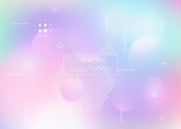 Hình nền hình dạng lỏng với các yếu tố động chất lỏng Holographi