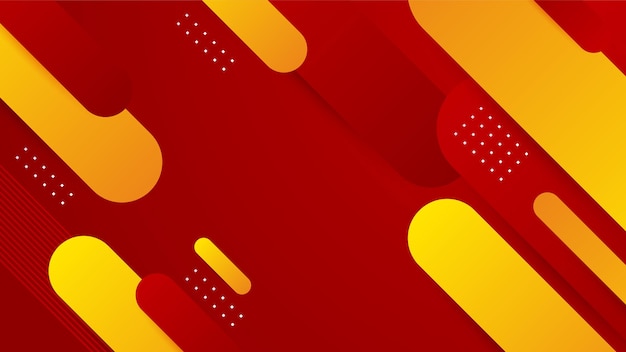Hình nền trừu tượng với màu gradient đỏ cam vàng Vector mẫu banner thiết kế đồ họa trừu tượng, mẫu web cho thiết kế bản thuyết trình, tờ rơi, ảnh bìa mạng xã hội, banner web, banner công nghệ