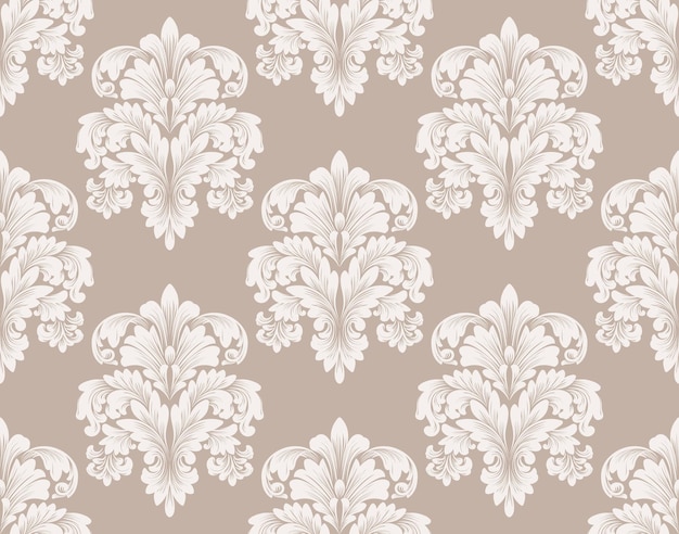 Hình nền vector họa tiết hoa văn Damask liền mạch. Họa tiết Damask cổ điển sang trọng, kết cấu liền mạch hoàng gia thời Victoria cho giấy dán tường, vải bọc. Mẫu baroque hoa tinh tế