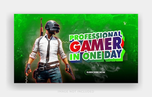Hình thu nhỏ kênh youtube và thiết kế banner web chủ đề đánh giá trò chơi