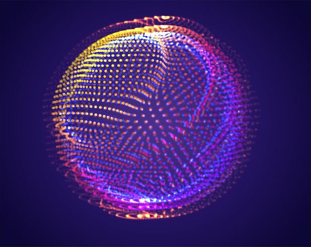 Hình vector trừu tượng. Màu sắc tươi sáng và nổi bật. Cầu vồng neon.