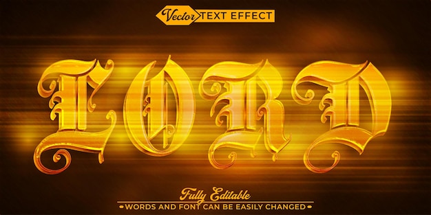 Historic Lord Editable Text Effect Template