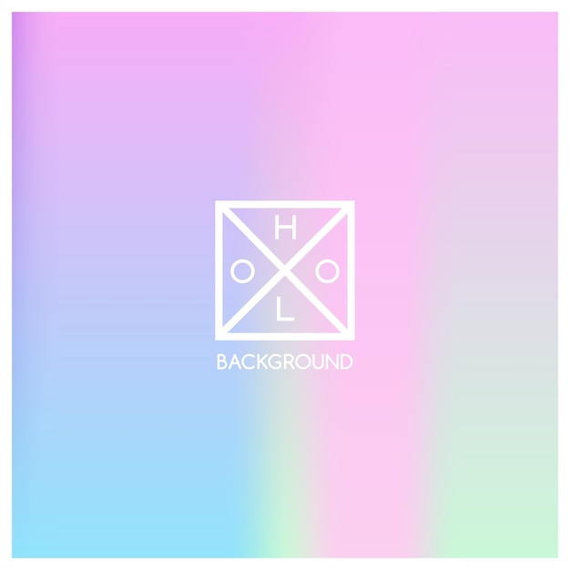 Holographic background. Holo sparkly cover. Iridescent gradient. Abstract soft pastel colors backdrop. Trendy creative vector. Mesh holographic foil. Creative neon template for banner. Vibrant print.