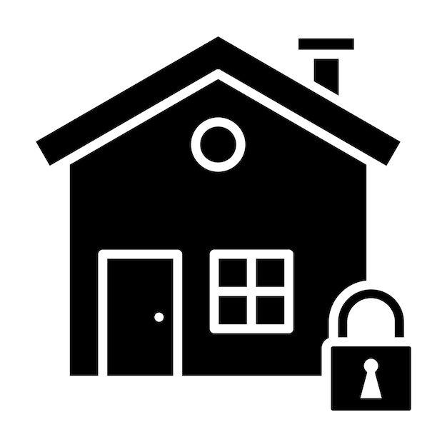 Home Security Vector Illustration Style