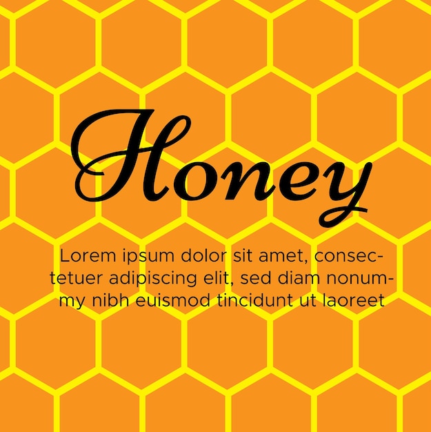 Honeycomb pattern background template vector design