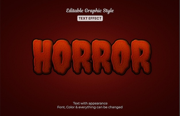 horror mystery Editable Text Effect