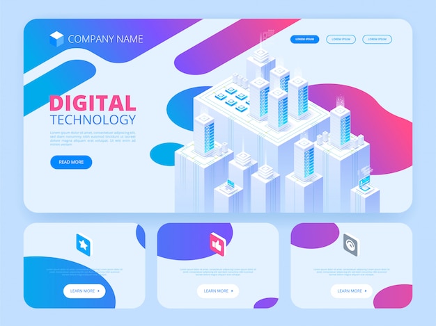 hosting concept with cloud data storage. header template.