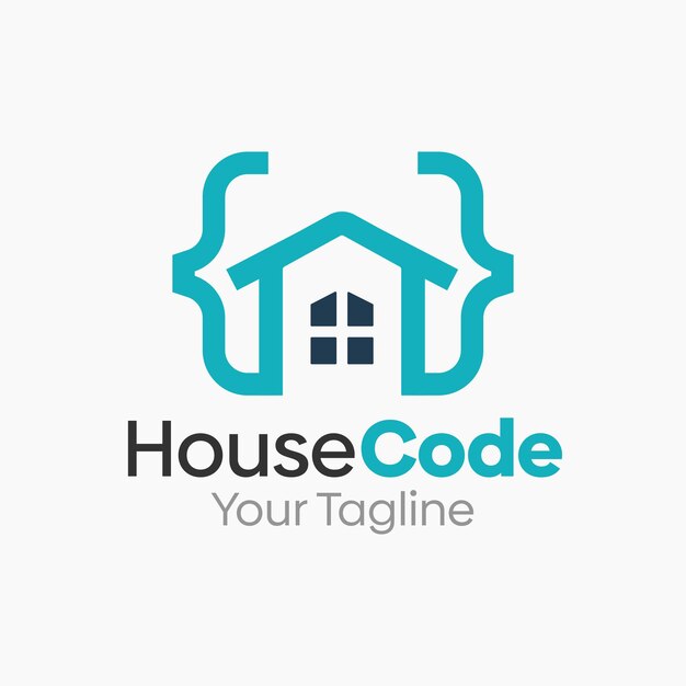 House Code Logo Design Template Good for Business Agency Community and Organization