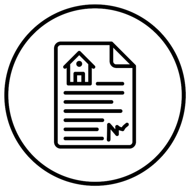 House document Vector Icon Design Illustration