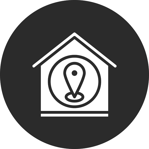 House Location vector icon illustration of Real Estate iconset
