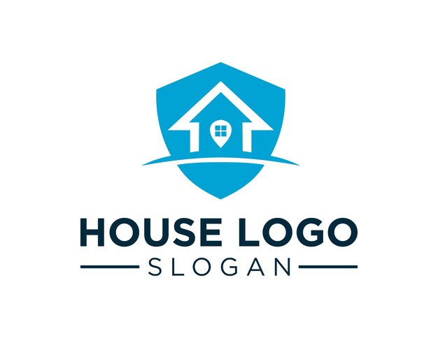 House logo design created using the Corel Draw 2018 application with a white background