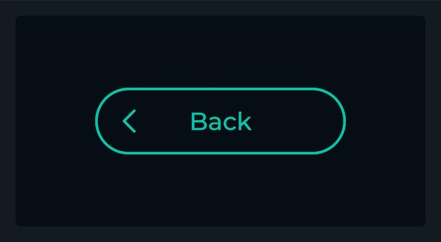Hover return button UI element template