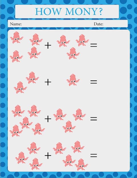 How many worksheet with many insects for kids