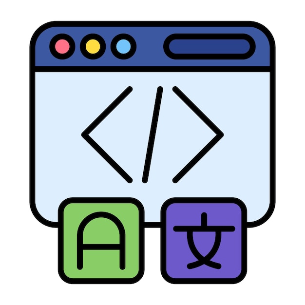 Hreflang Tag Flat Illustration