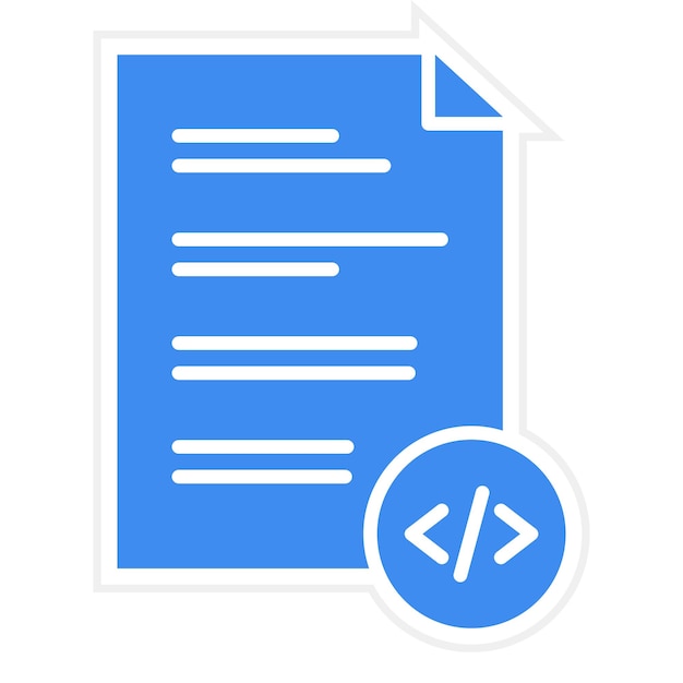 HTML File icon vector image Can be used for Coding and Development