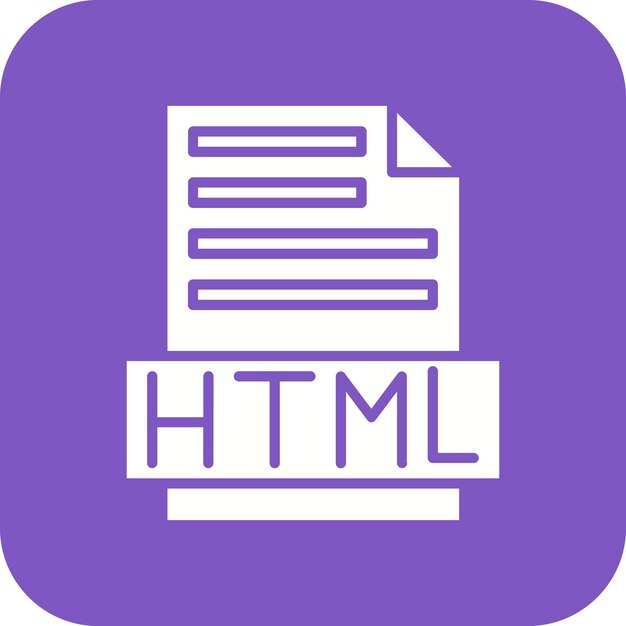 html file vector icon can be used for coding and development iconset