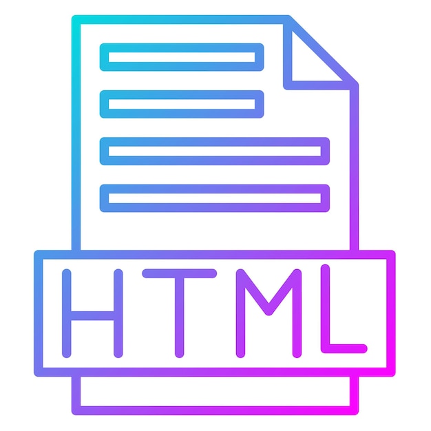 html file vector icon can be used for coding and development iconset