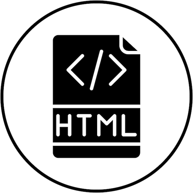 html file vector icon can be used for computer programming iconset