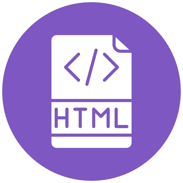 html file vector illustration style
