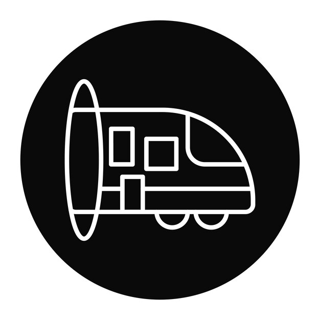 Hyperloop vector icon Can be used for Railway iconset