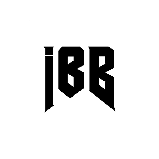 IBB letter logo design for technology company IBB logo design black and white color combination IBB logo IBB vector IBB design IBB icon IBB alphabet IBB typography logo design