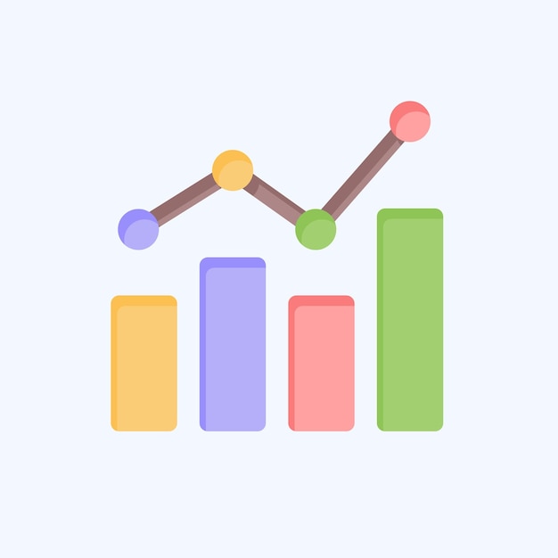 icon benchmarking related to business analysis symbol flat style simple design editable