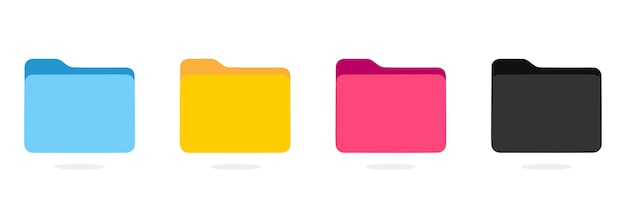 icon folder computer file document modern simple vector symbol for website design logo application