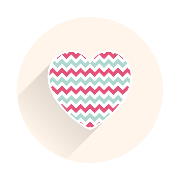 Icon hearts illustration. Valentines day card for holiday template. Creative and luxury style