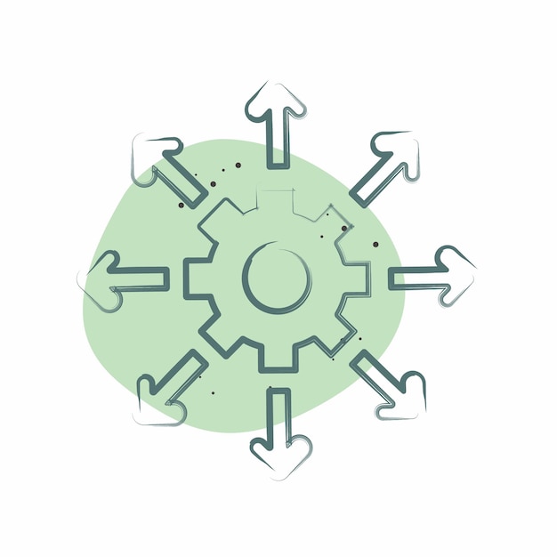 Icon Options related to Choice symbol Color Spot Style simple illustration
