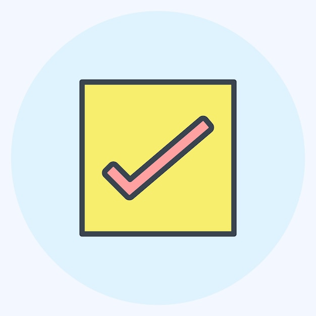 icon reminders suitable for mobile apps symbol color mate style design editable