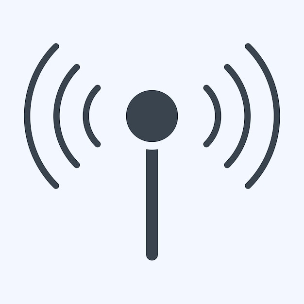 icon signal stream related to podcast symbol glyph style