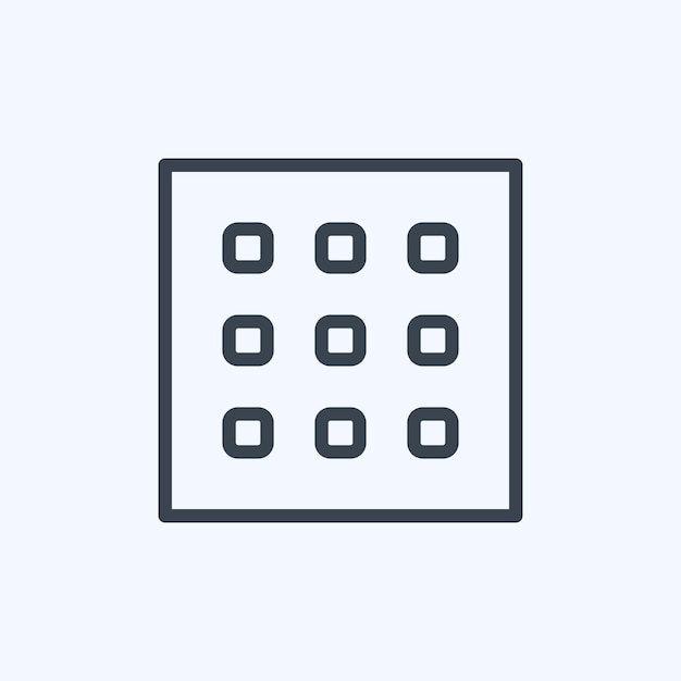 icon texture suitable for photo editing symbol line style design editable