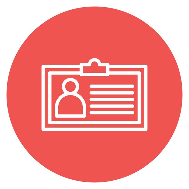 identity management icon vector image can be used for risk management
