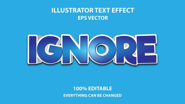 IGNORE EDITABLE TEXT EFFECT