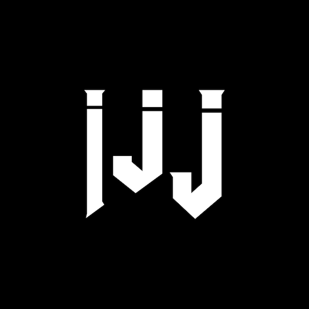 IJJ letter logo design for technology company IJJ logo design black and white color combination IJJ logo IJJ vector IJJ design IJJ icon IJJ alphabet IJJ typography logo design