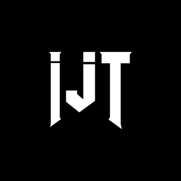 IJT letter logo design for technology company IJT logo design black and white color combination IJT logo IJT vector IJT design IJT icon IJT alphabet IJT typography logo design